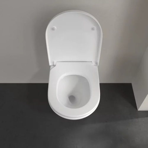 Villeroy&Boch Subway 3.0 Унитаз подвесной, безободковый, смыв Tornado, сиденье в комплекте SoftClosing, цвет альпийский белый фото в интернет-магазине САНТЕХСИТИ