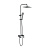 Графит, Душевая система со смесителем и тропическим душем LEDEME L2478U фото в интернет-магазине САНТЕХСИТИ