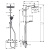 Hansgrohe Crometta E 240 SHP Душевая система 103см, с верхним душем 240х240мм., ручным душем и термостатическим смесителем, цвет: хром фото в интернет-магазине САНТЕХСИТИ