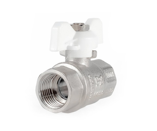 Кран шаровый PROFACTOR 1/2" вн.-вн. бабочка (12/120) фото в интернет-магазине САНТЕХСИТИ