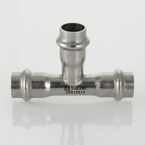 Фитинг нержавеющая сталь VALTEC Тройник переходной 54х42х54 фото в интернет-магазине САНТЕХСИТИ