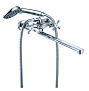 Смеситель для ванны, круглый, длинный с поворотным изливом 310мм VIEIR V130141 фото в интернет-магазине САНТЕХСИТИ