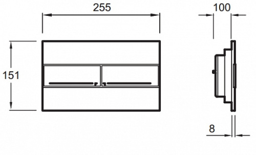 Кнопка смыва Jacob Delafon хром фото в интернет-магазине САНТЕХСИТИ