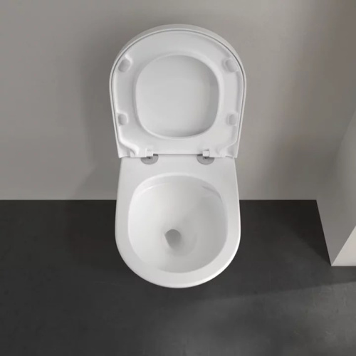 Villeroy&Boch Subway 3.0 Унитаз подвесной, безободковый, смыв Tornado, сиденье в комплекте SoftClosing, цвет альпийский белый фото в интернет-магазине САНТЕХСИТИ