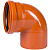 Канализация SINIKON UNIVERSAL (оранж.цв, наружняя) Отвод 110х87 фото в интернет-магазине САНТЕХСИТИ