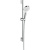 Hansgrohe Crometta Vario Unica Душевой набор: штанга 650mm, ручной душ, 2jet (Rain, IntenseRain), EcoSmart, шланг, цвет: белый/хром фото в интернет-магазине САНТЕХСИТИ
