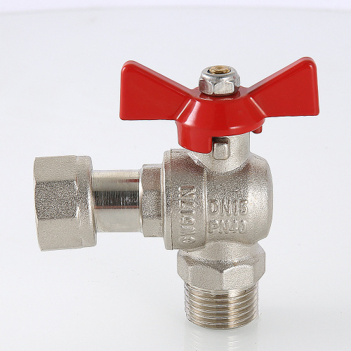 Кран шаровой угловой с накидной гайкой VALTEC 1/2" вн-нар фото в интернет-магазине САНТЕХСИТИ