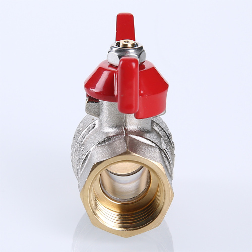 Кран шаровый VALTEC 1/2" вн.-нар. рукоятка бабочка фото в интернет-магазине САНТЕХСИТИ