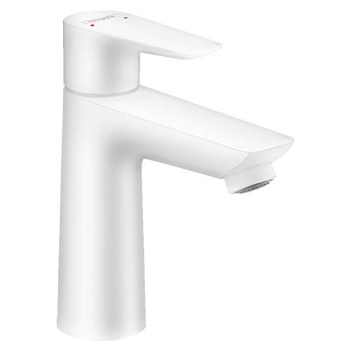 Hansgrohe Talis E Смеситель для раковины, на 1 отв., излив 11.2см, h10.4см, цвет: белый матовый &nbsp; &nbsp; фото в интернет-магазине САНТЕХСИТИ