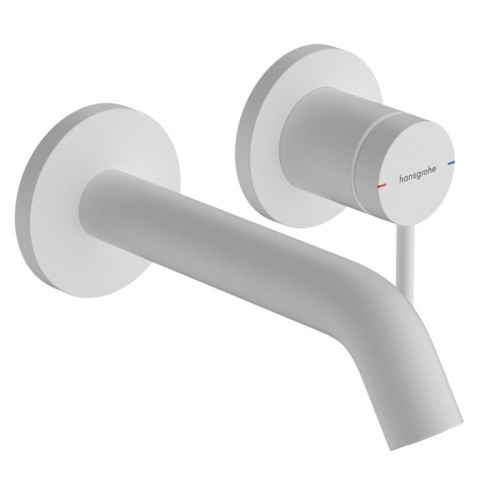Hansgrohe Tecturis S Смеситель для раковины, настенный, цвет: белый матовый фото в интернет-магазине САНТЕХСИТИ