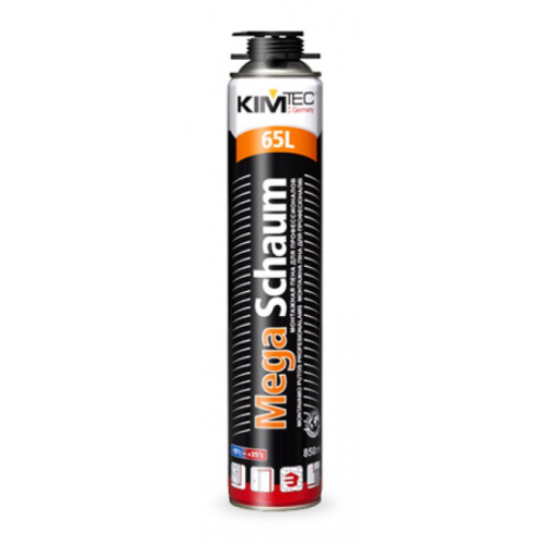 Пена монтажная KIMTEC проф Mega Schaum 65л всесезонная 880мл 985г фото в интернет-магазине САНТЕХСИТИ