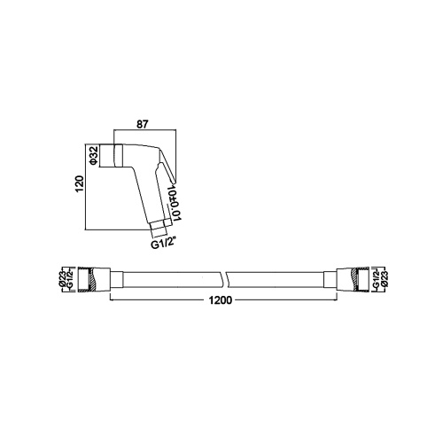 Гигиенический душ Timo SG-3052 chrome фото в интернет-магазине САНТЕХСИТИ