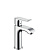 Hansgrohe Metris, Смеситель для раковины, ComfortZone, однорычажный, 100 мм, керамический узел смешивания, крепление рукоятки Boltic, ограничитель температуры воды, расход воды до 5 л/мин, аэратор QuickClean, с донным клапаном, Цвет: Хром фото в интернет-магазине САНТЕХСИТИ