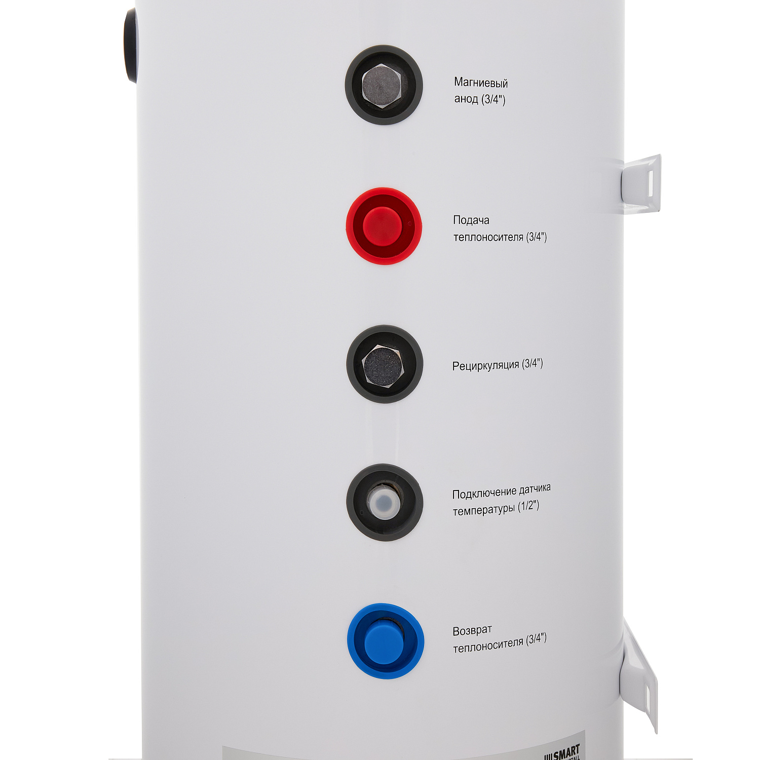 Бойлер косвенного нагрева SMART Install настенный W 120 INOX (нержавеющая сталь) 108 литров фото в интернет-магазине САНТЕХСИТИ