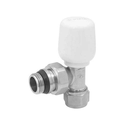 Радиаторный кран под ЕВРОКОНУС VIEIR 1/2" верхний угловой фото в интернет-магазине САНТЕХСИТИ