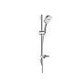 Hansgrohe Raindance Select E Душевой набор: штанга 65см., ручной душ 120, 3jet (Rain, RainAir, WhirlAir), EcoSmart, мыльница, шланг, цвет: белый/хром фото в интернет-магазине САНТЕХСИТИ
