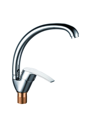 Смеситель для раковины, с поворотным J-изливом VIEIR V204021 фото в интернет-магазине САНТЕХСИТИ