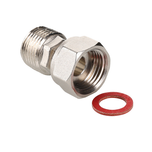 Резьбовой фитинг VALTEC Полусгон прямой с накидной гайкой, 3/4"x1/2" фото в интернет-магазине САНТЕХСИТИ