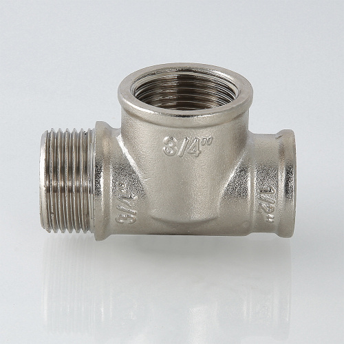 Резьбовой фитинг VALTEC Тройник с переходом на нар. р. 1/2" вн.-вн.-нар. фото в интернет-магазине САНТЕХСИТИ