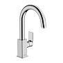 Hansgrohe Vernis Shap Смеситель для раковины, излив 210 мм, с донным клапаном, цвет: хром фото в интернет-магазине САНТЕХСИТИ