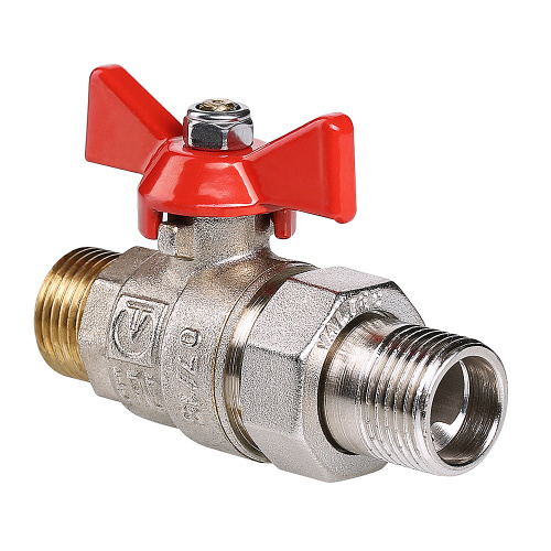 Кран с полусгоном VALTEC прямой 1/2" нар.-нар. фото в интернет-магазине САНТЕХСИТИ