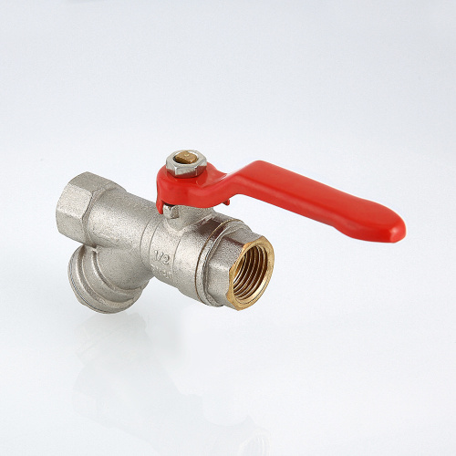 Кран шаровой со встроенным фильтром VALTEC 1/2" вн-вн стальная рукоятка фото в интернет-магазине САНТЕХСИТИ