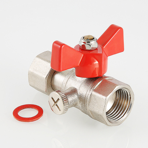 Кран шаровой VALTEC для подключения манометра 1/2"х1/2" фото в интернет-магазине САНТЕХСИТИ