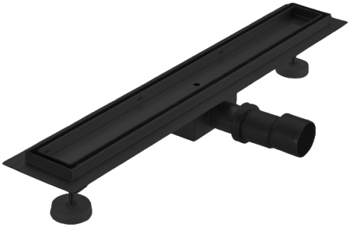 Трап для душа VIEIR DLA-C под плитку черный 800 мм фото в интернет-магазине САНТЕХСИТИ