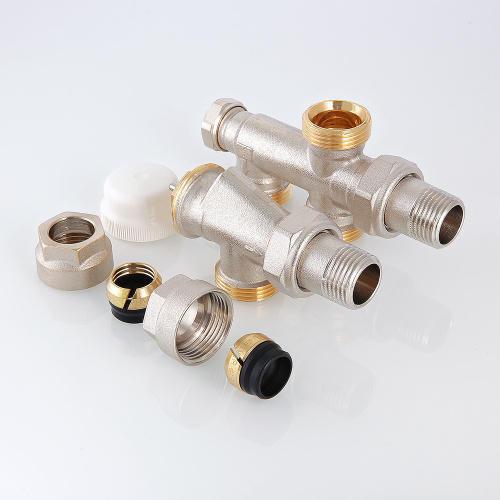 VALTEC Термостатический узел для нижнего подкл. рад. Двухтрубная система (комплект) 1/2"х100% фото в интернет-магазине САНТЕХСИТИ