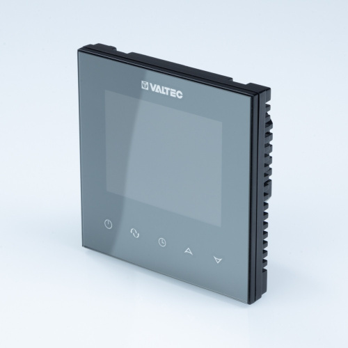 Термостат комнатный VALTEC VT.AC613.B.0 c WIFI с цветным дисплеем 230В/16A черный фото в интернет-магазине САНТЕХСИТИ