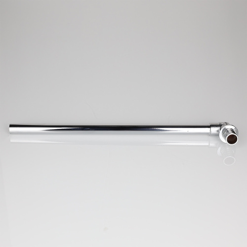 Угловой аксиальный фитинг с хромированной латунной трубкой 20х15 L 300 мм фото в интернет-магазине САНТЕХСИТИ