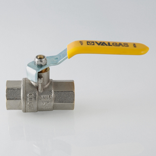 Кран шаровой VALTEC для газа VALGAS 1/2" вн-вн стальная рукоятка фото в интернет-магазине САНТЕХСИТИ