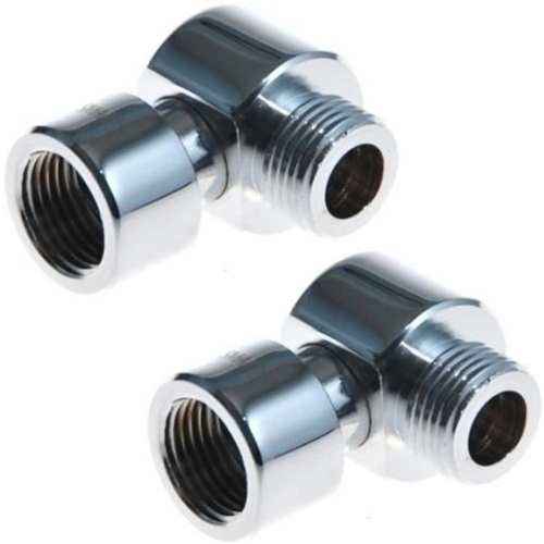 Соединение для полотенцесушителя угловое (пара) 3/4"х1/2" г/ш (пара) с нак.г. TIM фото в интернет-магазине САНТЕХСИТИ