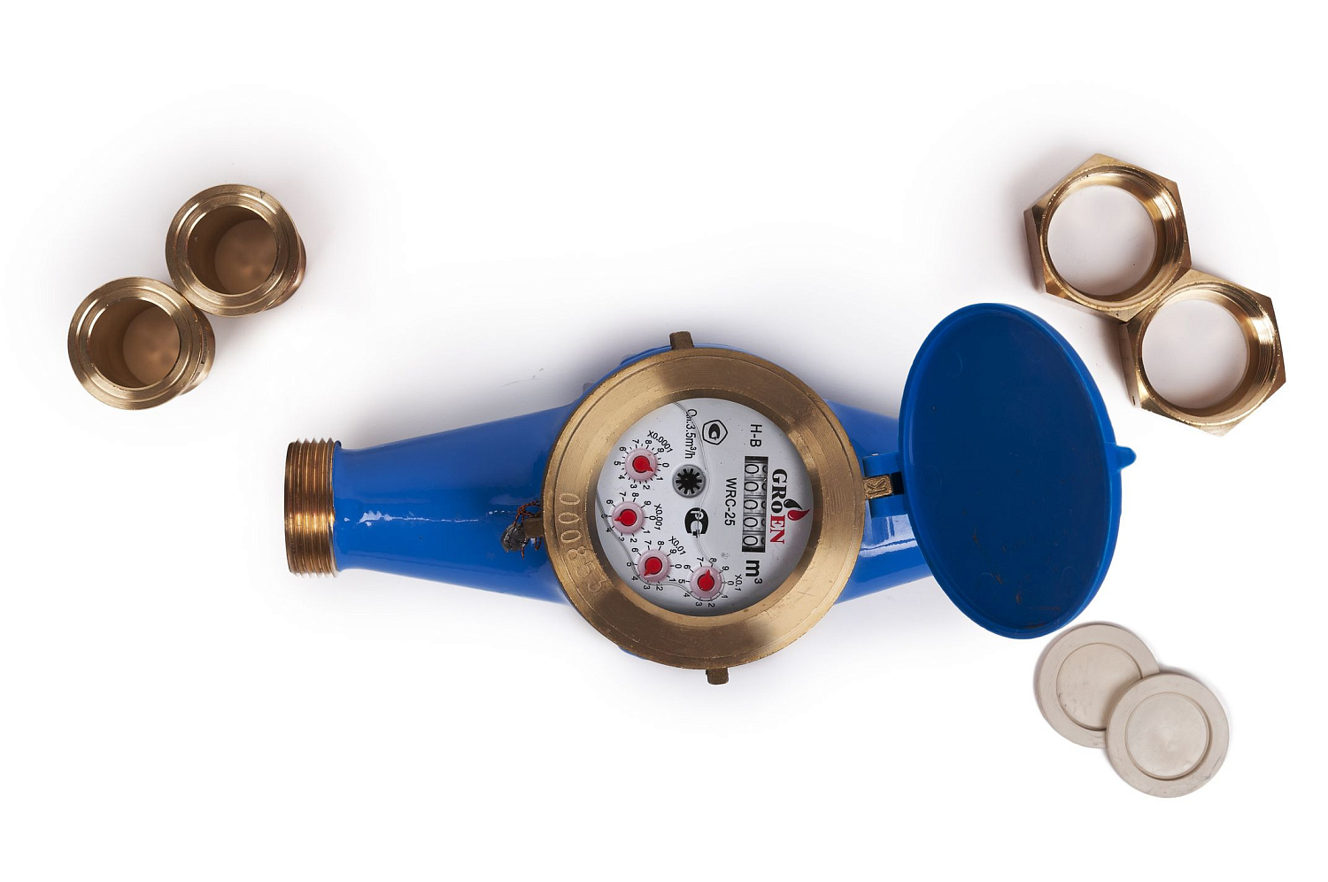 Счетчик GROEN для холодной воды мокроход WRC 1" фото в интернет-магазине САНТЕХСИТИ