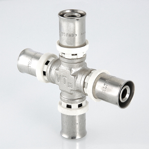 Пресс фитинг VALTEC Крестовина 20х16х20х16 фото в интернет-магазине САНТЕХСИТИ