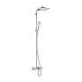 Hansgrohe Crometta E 240 SHP Душевая система 138см, с верхним душем 240х240мм., ручным душем и термостатическим смесителем, цвет: хром фото в интернет-магазине САНТЕХСИТИ