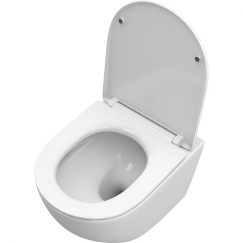 Унитаз подвесной безободковый с сиденьем и смывом TORNADO BelBagno UNO-TOR BB5177CH-TOR/SC фото в интернет-магазине САНТЕХСИТИ