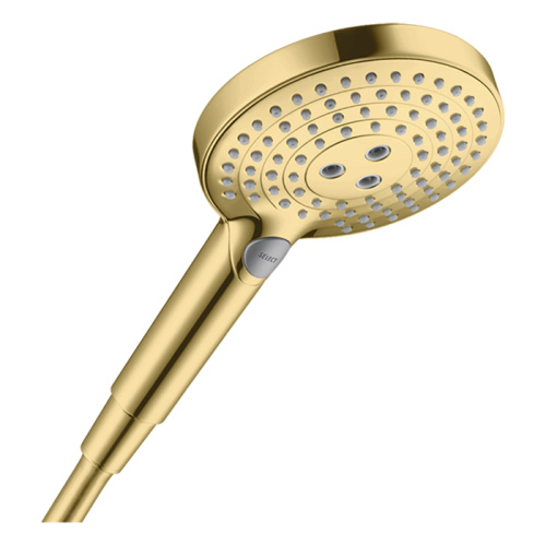 Hansgrohe Raindance Select S Ручной душ 120 3jet (Rain, RainAir, Whirl), цвет: Полированное золото фото в интернет-магазине САНТЕХСИТИ