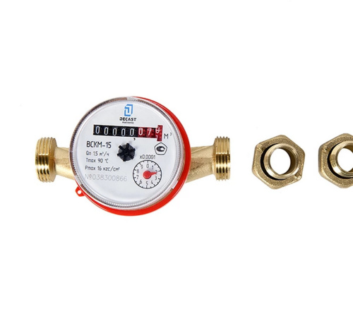 Счетчик воды ДЕКАСТ универсальный ВСКМ 1/2" фото в интернет-магазине САНТЕХСИТИ