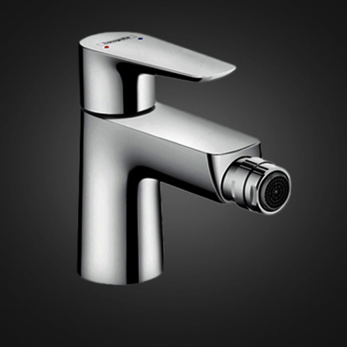 Hansgrohe Talis E Смеситель для биде, однорычажный, со сливным клапаном push-open, цвет: хром фото в интернет-магазине САНТЕХСИТИ