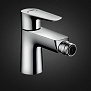 Hansgrohe Talis E Смеситель для биде, однорычажный, со сливным клапаном push-open, цвет: хром фото в интернет-магазине САНТЕХСИТИ