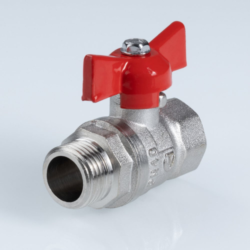 Кран шаровой VALTEC СТАНДАРТ ГОСТ 1/2" бабочка вн.-нар. (PN40) фото в интернет-магазине САНТЕХСИТИ