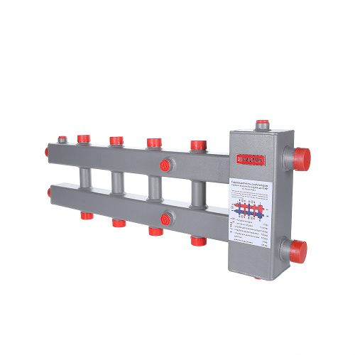 Гидроразделитель с коллектором VALTEC горизонтальный на 5 контуров, до 70 кВт фото в интернет-магазине САНТЕХСИТИ