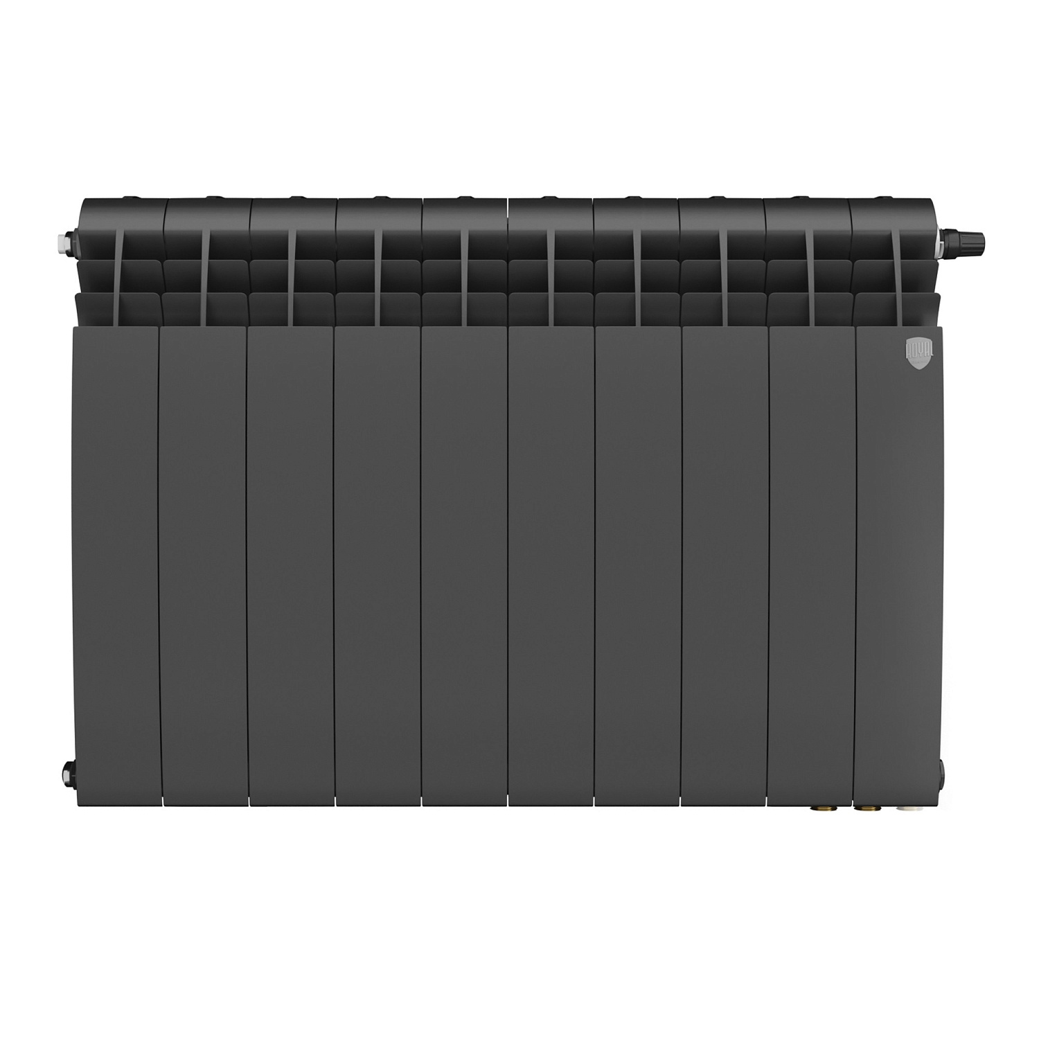 Радиатор биметаллический Royal Thermo BiLiner 500 Noir Sable VR80 - 10 секц. фото в интернет-магазине САНТЕХСИТИ
