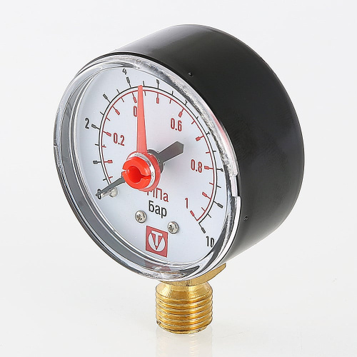 Манометр VALTEC с нижним радиальным подключением 4 бар 1/4" фото в интернет-магазине САНТЕХСИТИ