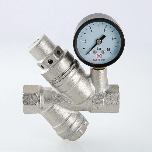 Редуктор давления VALTEC поршневой VT.082 1/2" с фильт. и манометр. (2-5bar) фото в интернет-магазине САНТЕХСИТИ