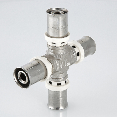 Пресс фитинг VALTEC Крестовина 20х16х20х16 фото в интернет-магазине САНТЕХСИТИ