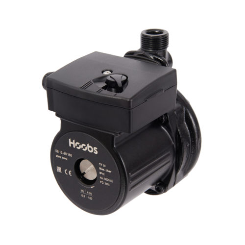 Насос повысительный Hoobs SB 15-90N 160мм 120Вт 1x230В 50Гц (с гайками, латунь)  (корпус нерж.сталь) фото в интернет-магазине САНТЕХСИТИ