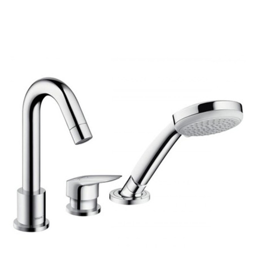 Hansgrohe Logis Смеситель на край ванны, на 3 отв., цвет: хром фото в интернет-магазине САНТЕХСИТИ