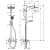 Hansgrohe Crometta E 240 SHP Душевая система 102см, с верхним душем 240х240мм., ручным дешем и однорычажным семесителем, цвет: хром  ЦЕНА по АКЦИИ фото в интернет-магазине САНТЕХСИТИ